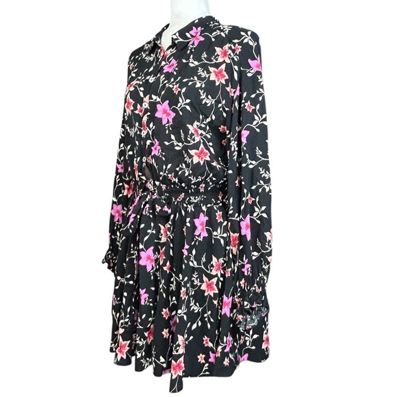 Free People Lighten Up Mini Dress Med Fairy Flowy Floral Feminine Pockets - Picture 5 of 10